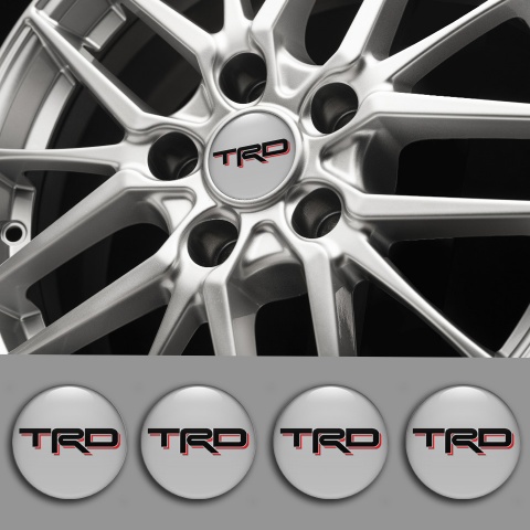 Toyota TRD Emblem for Wheel center caps Style Gray 