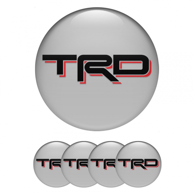 Toyota TRD Emblem for Wheel center caps Style Gray 