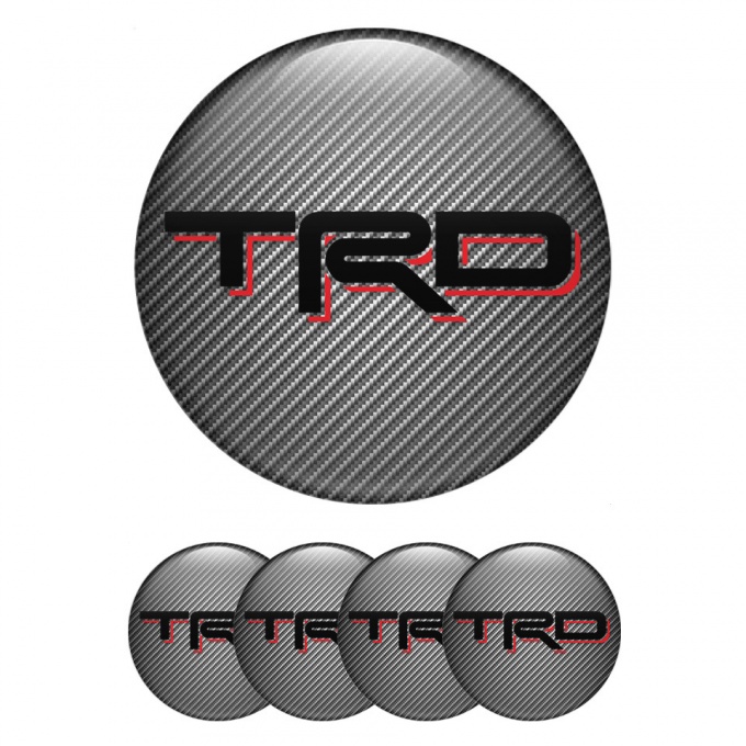 Toyota TRD Center Caps Wheel Emblem carbon with logo