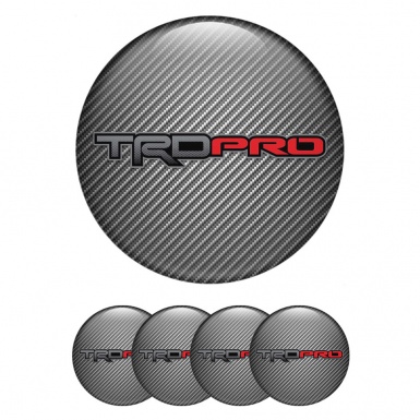 Toyota TRD Emblems for Wheel center caps Style carbon PRO