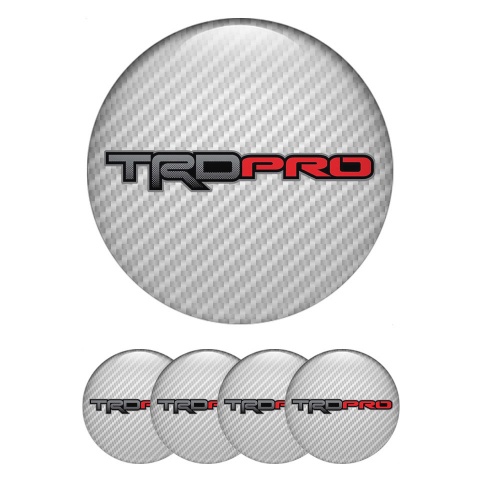 Toyota TDR Wheel Stickers for Center Caps Light carbon 