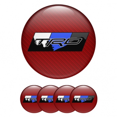 Toyota TRD Emblem for Center Caps Red carbon 2