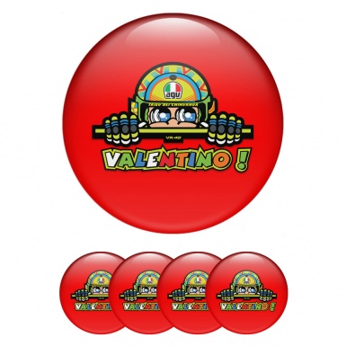 Valentino Rossi Emblem for Center Caps Red with multicolored logo