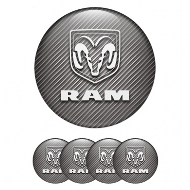 Dodge RAM Silicone Emblems for Wheel Center Caps Classic Logo