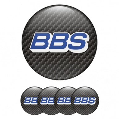 BBS Wheel Emblems for center Caps Blue Carbon Design