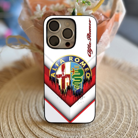 Alfa Romeo Case for Iphone Logo White Design