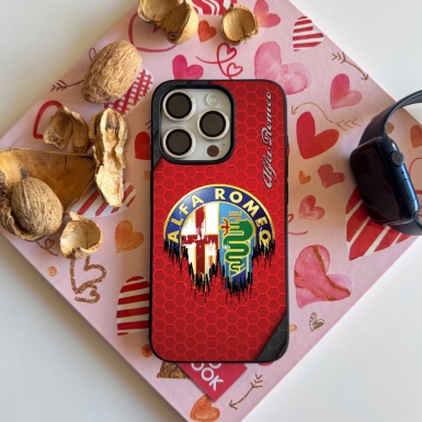 Alfa Romeo Case for Iphone Watercolor Logo Design