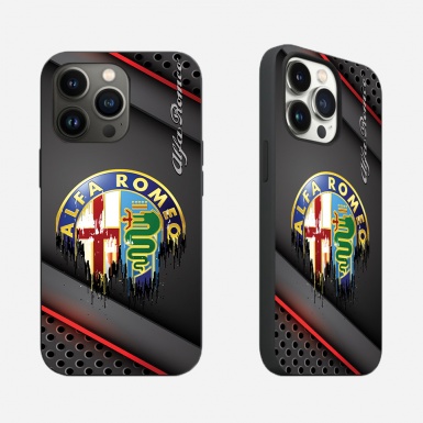 Alfa Romeo Case for Iphone Logo Watercolor Melted Design