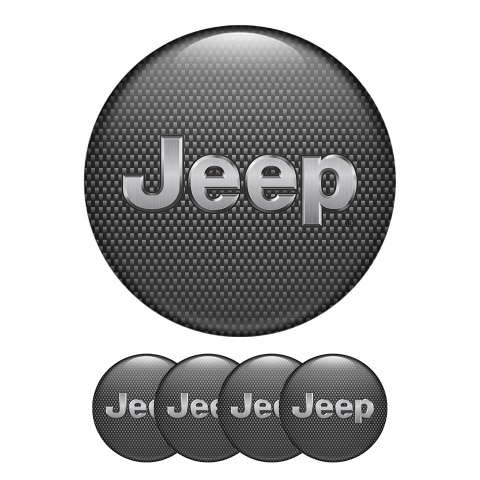 Jeep Sticker Wheel Center Hub Cap New Style Carbon
