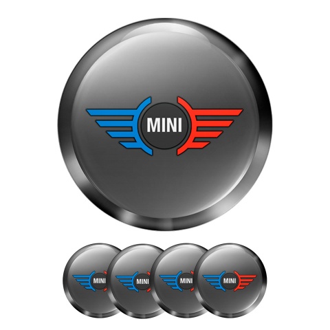 Mini Cooper Wheel Cap Silicone Stickers Grey