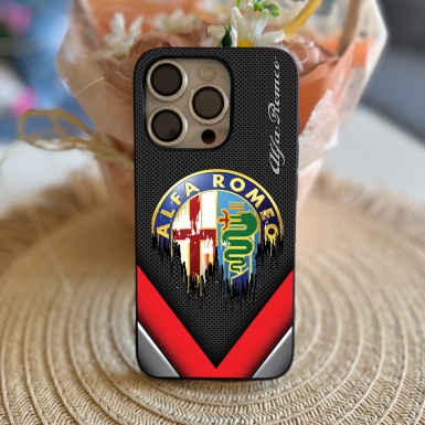 Alfa Romeo Case for Iphone with Watercolor Logo Melted Design