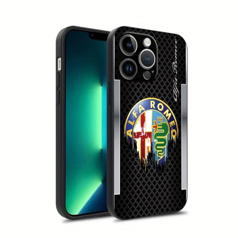 Alfa Romeo Protective Case for Iphone Logo Melted Design