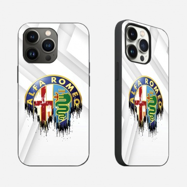 Alfa Romeo High-quality iPhone White Case Design Logo