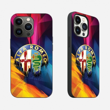 Alfa Romeo High-quality Multicolor iPhone Slim Case with Design Logo