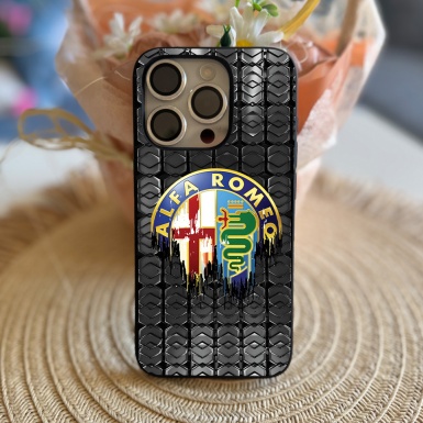 Alfa Romeo High-quality iPhone Case with Melted  Design Logo