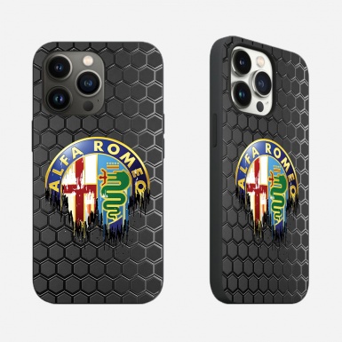 Alfa Romeo High-quality iPhone Case with Melted Unic Design Logo