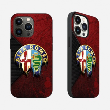 Alfa Romeo iPhone Protective Case with Design Melted  Logo