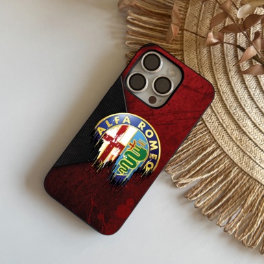 Alfa Romeo iPhone Protective Case with Design Melted  Logo