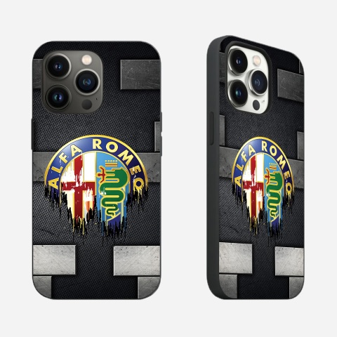 Alfa Romeo iPhone Case with Design Melted Logo