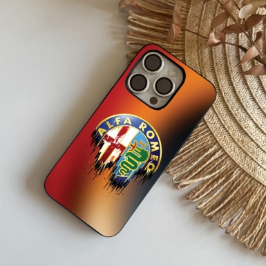 Alfa Romeo  iPhone Case with Multicolor Design Logo