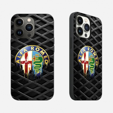 Alfa Romeo iPhone Cover Case with Multicolor Design Logo