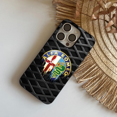 Alfa Romeo iPhone Cover Case with Multicolor Design Logo