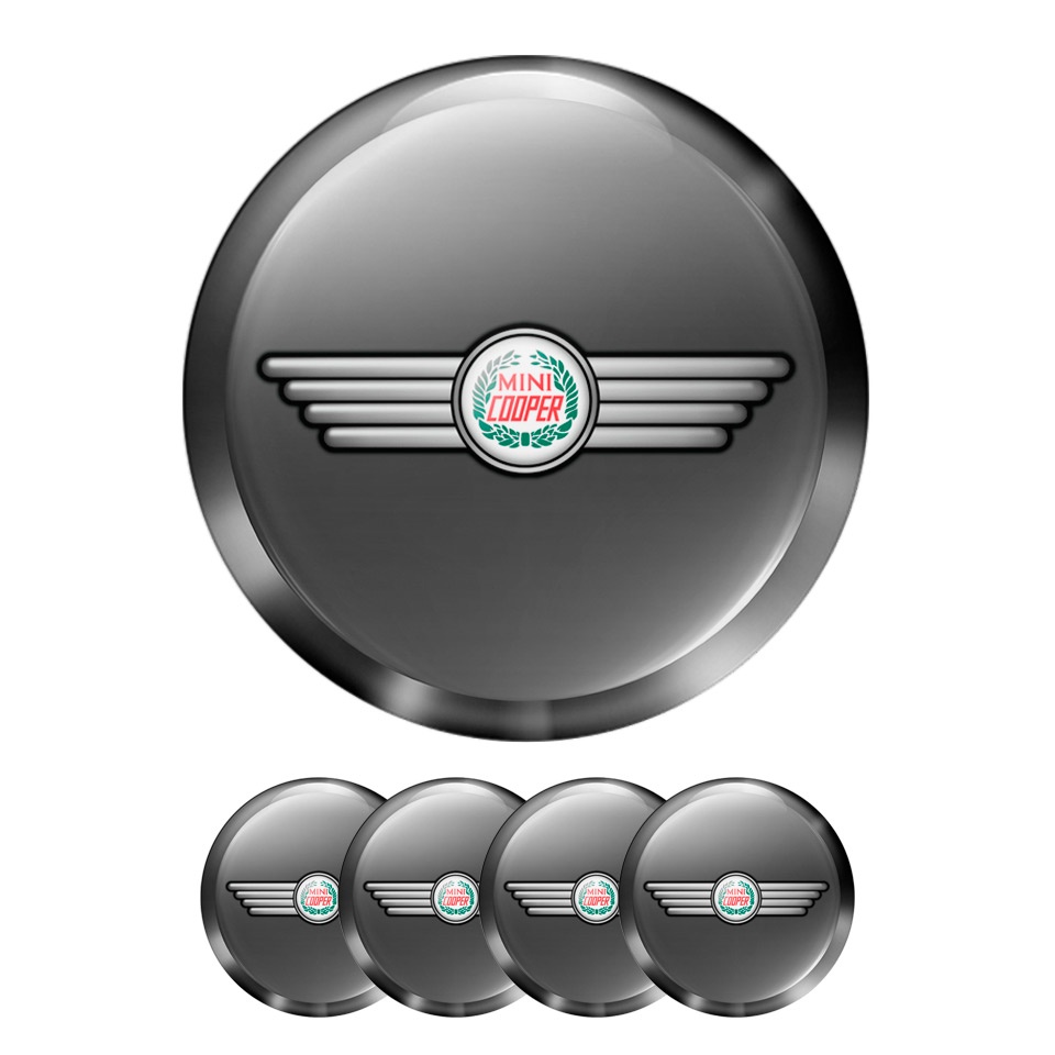 thumbnail image 2 of Set Of 4 MINI Cooper Center Wheel Cap Stickers – Glossy Self-Adhesive Emblem Decals For Rims 2 of 3