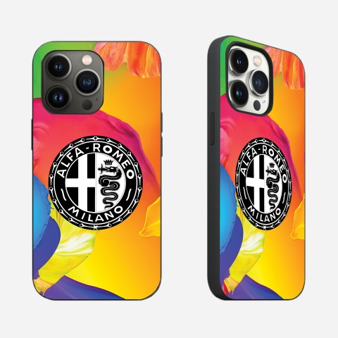 Alfa Romeo iPhone Case with Design Black&White Logo