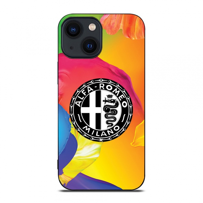 Alfa Romeo iPhone Case with Design Black&White Logo