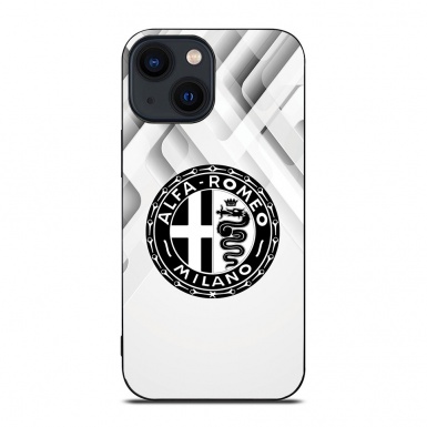 Alfa Romeo  iPhone Case with Black & White Design Case Logo