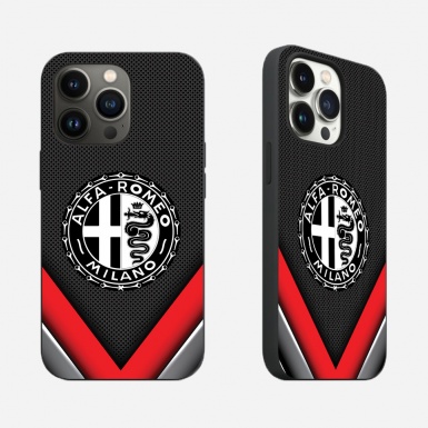 Alfa Romeo iPhone Case with Black&White Logo Color