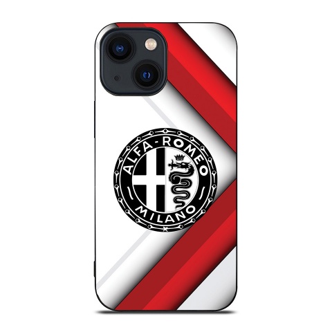 Alfa Romeo iPhone Case  with Black & White Unic Logo 