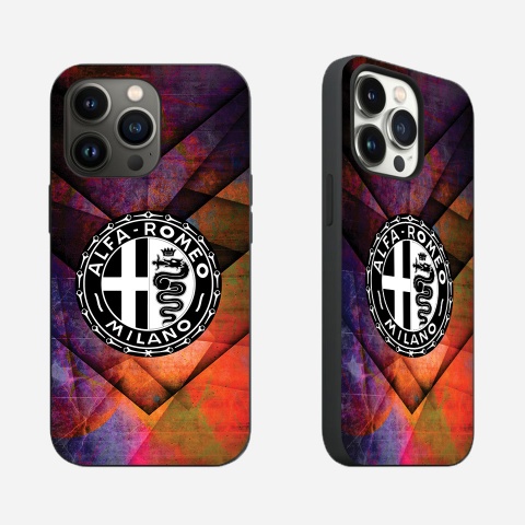 Alfa Romeo Case iPhone with Black & White unic Design Logo