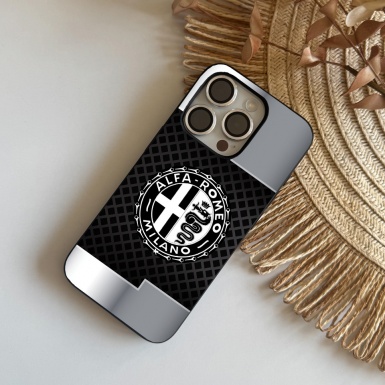 Alfa Romeo iPhone Case with Black & White Stilish Logo