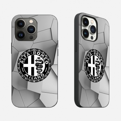 Alfa Romeo iPhone Case with Stilish Stone Design