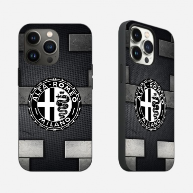 Alfa Romeo iPhone Case with Stilish Stone Effect Design