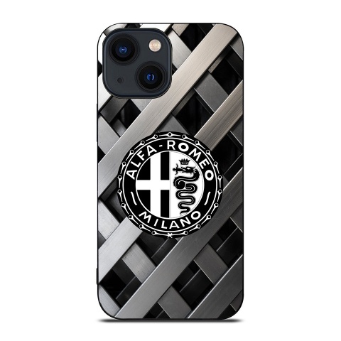 Alfa Romeo  iPhone Case with Design Logo and Stone Effect