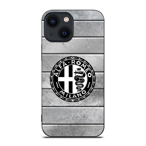 Alfa Romeo iPhone Case with Unic Logo and Stone Effect