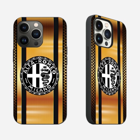 Alfa Romeo iPhone Gold Case Protective Case Cool Design