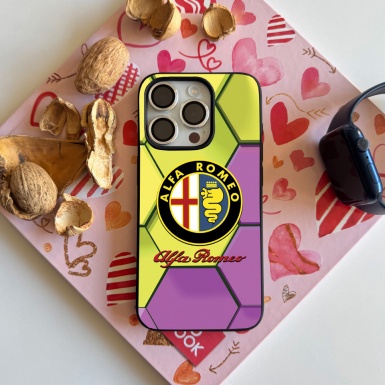 Alfa Romeo Soft Compatible with iPhone Honeycomb Case