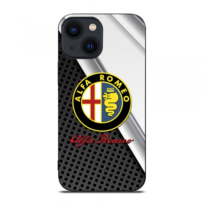 Alfa Romeo Soft Compatible with iPhone Case Black&White