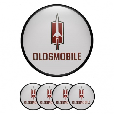 Oldsmobile Wheel Emblems for Center Caps Grey Ring Edition