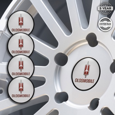 Oldsmobile Wheel Emblems for Center Caps Grey Ring Edition