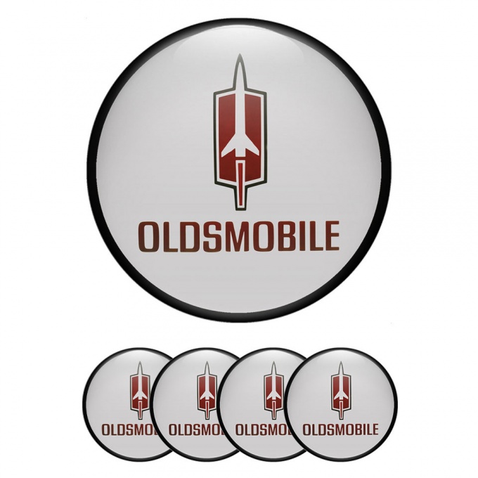 Oldsmobile Wheel Emblems for Center Caps Grey Ring Edition