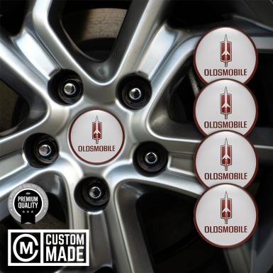 Oldsmobile Emblems for Wheel Center Caps Grey Ring Edition