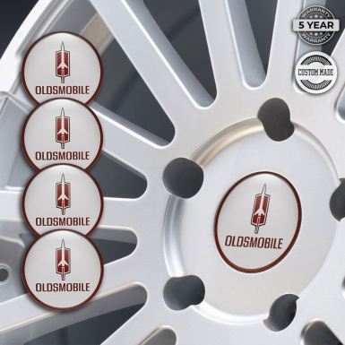 Oldsmobile Emblems for Wheel Center Caps Grey Ring Edition