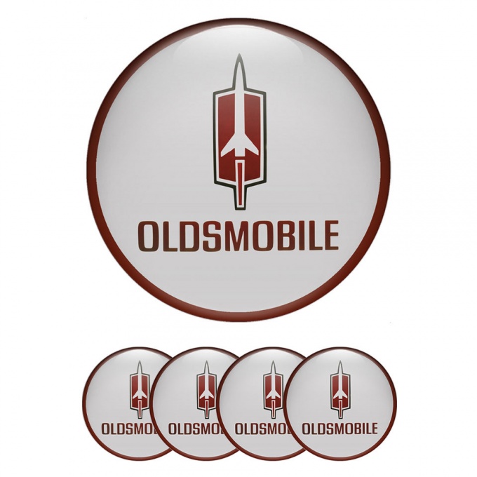 Oldsmobile Emblems for Wheel Center Caps Grey Ring Edition