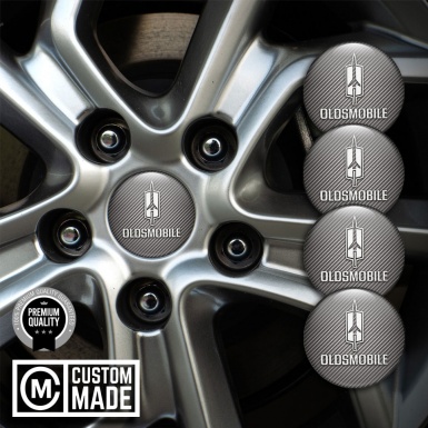 Oldsmobile Wheel Emblems for Center Caps Carbon Edition