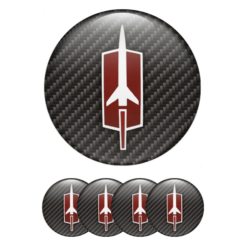 Oldsmobile Wheel Emblems for Center Caps Carbon Logo Edition