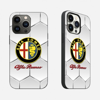 Alfa Romeo iPhone Case Phone Protector Case With Honeycomb Design 